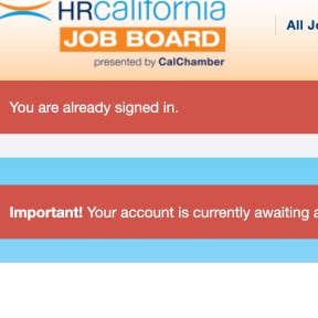Wait for your account approval.