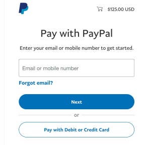 Complete your payment.