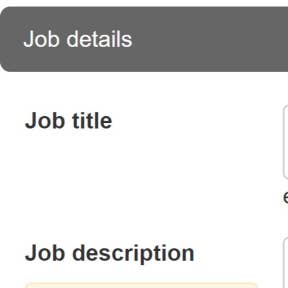 Create and publish your job post.