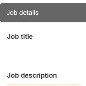 Create your job post.