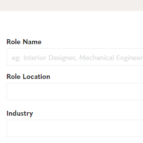 Fill in the job posting form.