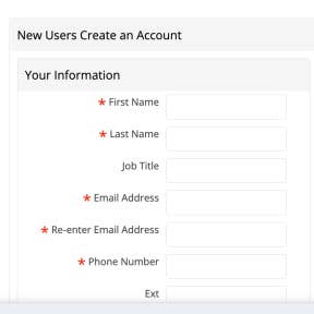 Create an account.