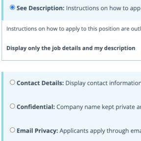 Select an application option.