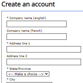 Create an account.