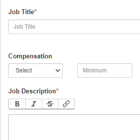 Create your job post.