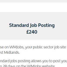 Browse through the different job posting packages.