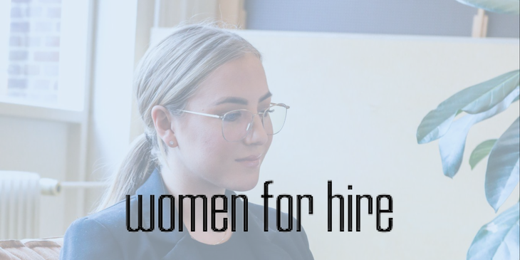 Women For Hire logo.
