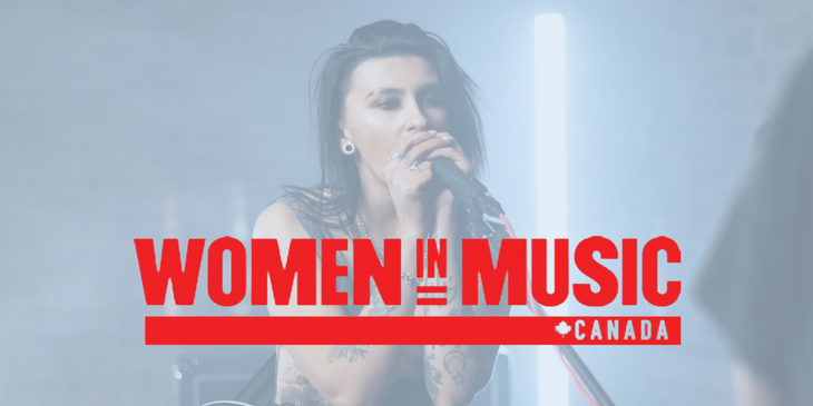 Women in Music Canada logo.