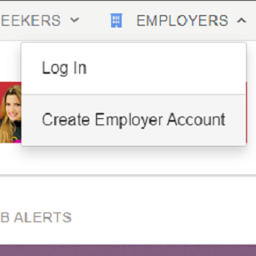 Register as an employer.