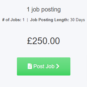 Select a job posting package.