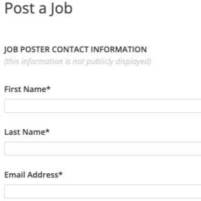 Create your job post.
