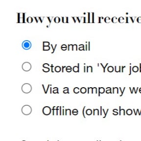 Choose how you want to receive applications.