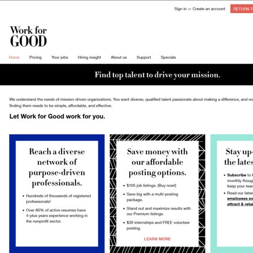 How to Post a Job on Work for Good: