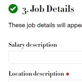 Fill in your salary and location informaiton.