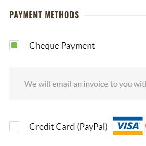 Add your billing information.