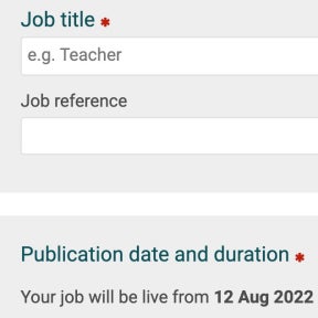Create your job post.