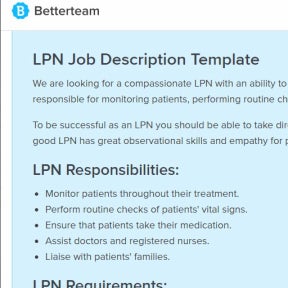 Write a captivating licensed practical nurse job post.