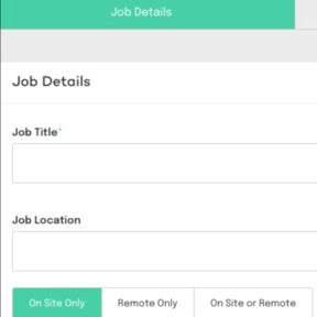 Create your job post.