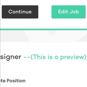 Preview your job post.