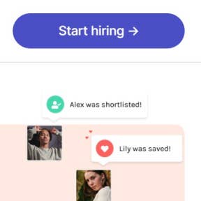 Click on "Start hiring."