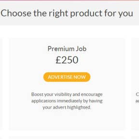 Choose a job posting plan.