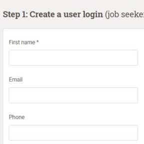 Create your user login.
