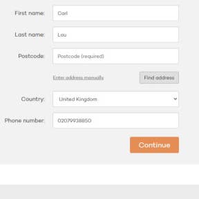 Add your billing information.