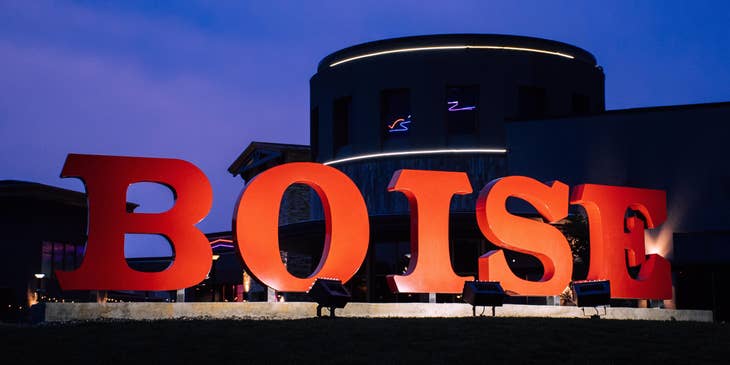signage in the city of Boise, Idaho