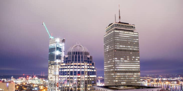 A view of the city of Boston, Massachusetts.