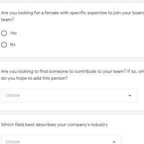 Define your job requirements.