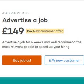 Click "Advertise a Job."
