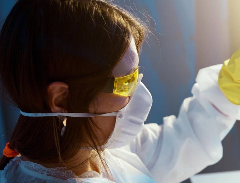 Chemical Technician holding a test tube