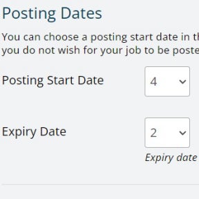 Select a date range.