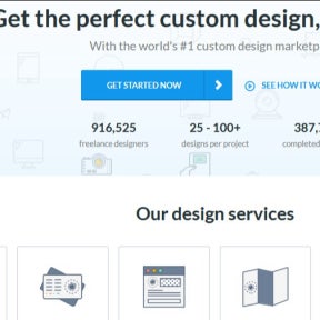 Naviage to the DesignCrowd home page.