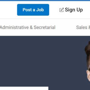 Click on "Post a Job" on the homepage.