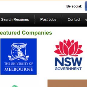 Click "Post Jobs" on the home page.