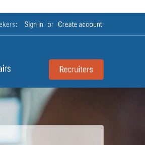 Click on "Recruiters."