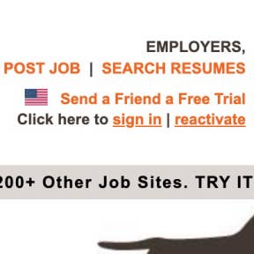 Click on "POST JOB" on the home page.