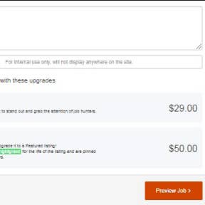Preview and submit your job ad.