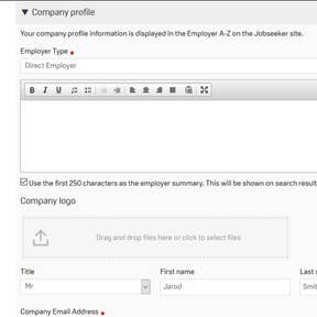 Create a company profile.