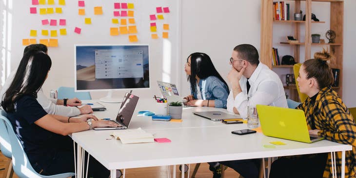 Computer Analysts identifying opportunities for upgrading the system and writing their recommendations to clients