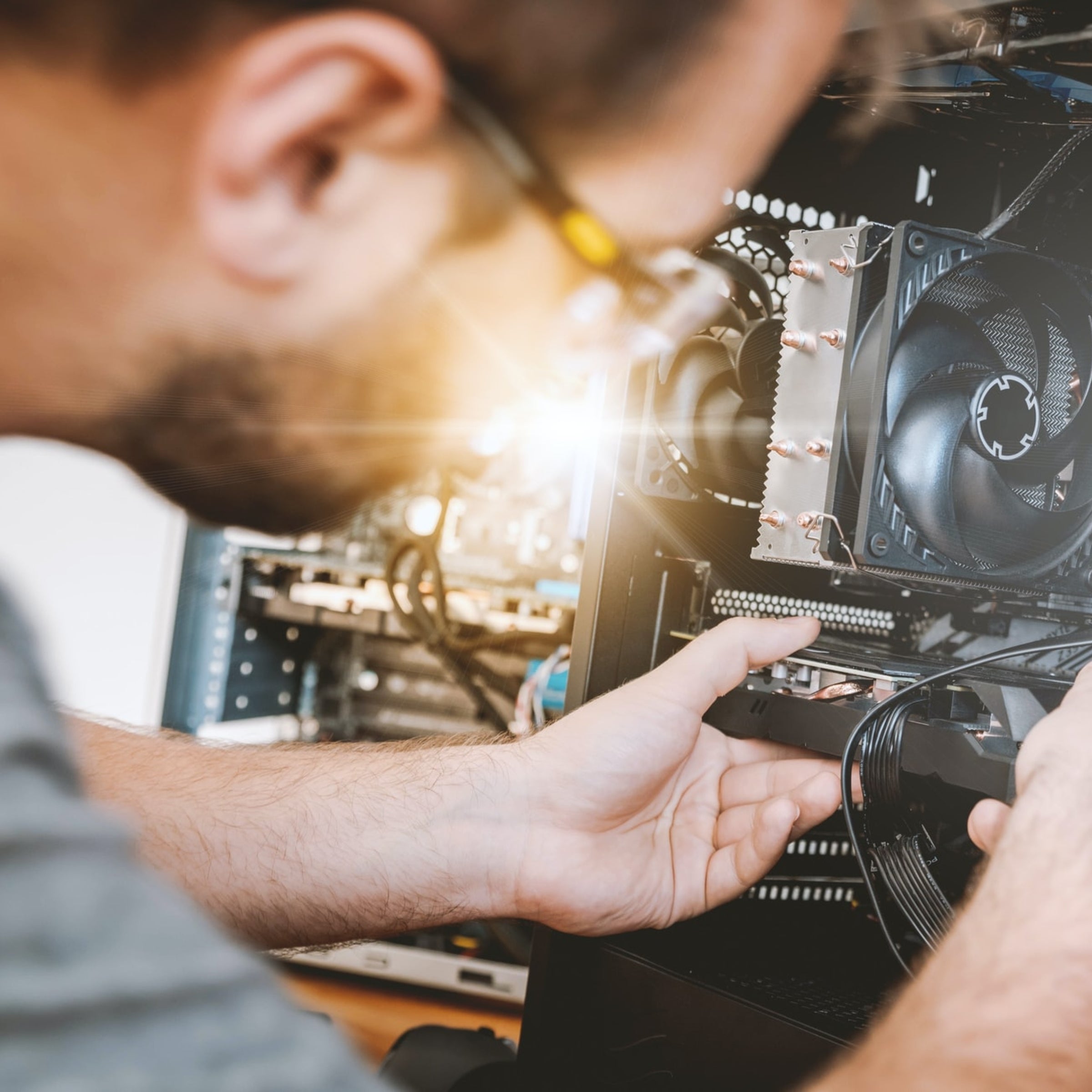 Computer Hardware Engineer Working