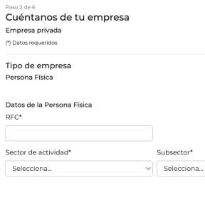 Continúa tu registro.