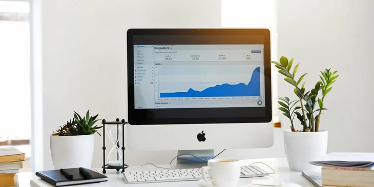 A conversion specialist's computer with sales information displayed.