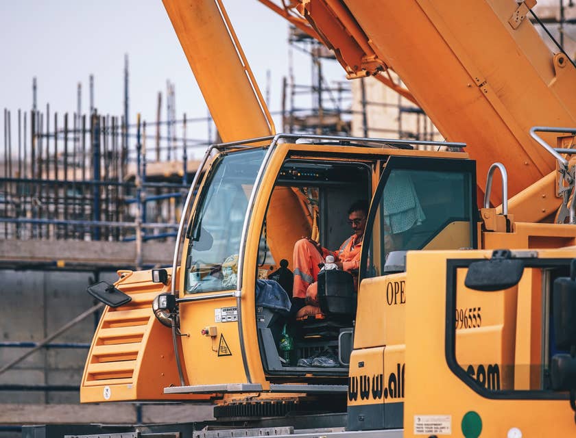 Crane Operator takes a quick break.