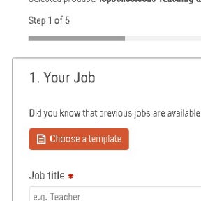 Create a job advert.