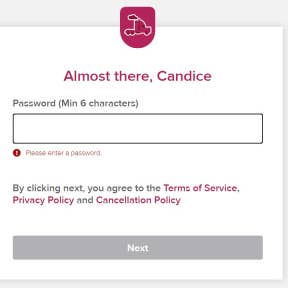Create a password.