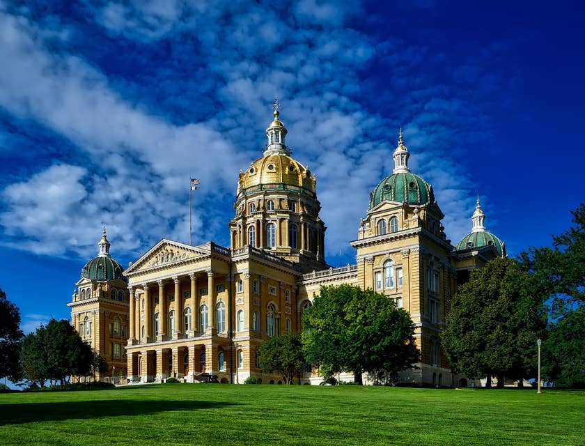 The house of representatives in De Moines, Iowa.