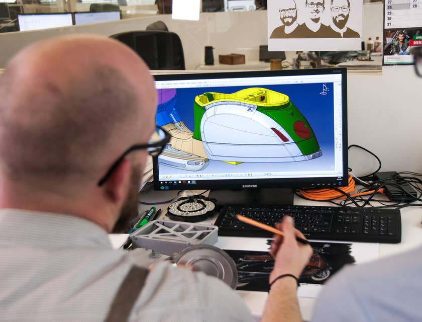 Design Engineers asking for opinion about his new product concept before submitting the final draft