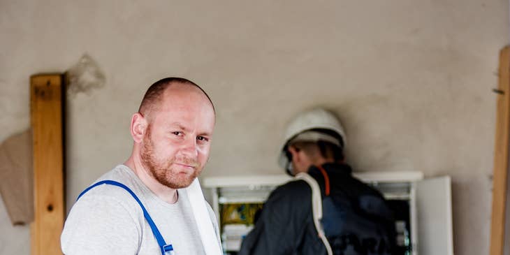 Electrical Supervisor overseeing an electrical repair